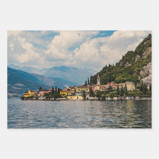 Uitzicht van het Comomeer Inpakpapier Vel (Voorkant 2)