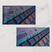 Uitzicht van het computertoetsenbord sluiten visitekaartje (Voorkant / Achterkant)