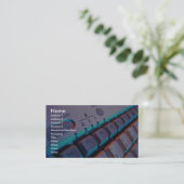 Uitzicht van het computertoetsenbord sluiten visitekaartje (Staand voorkant)