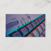 Uitzicht van het computertoetsenbord sluiten visitekaartje (Achterkant)