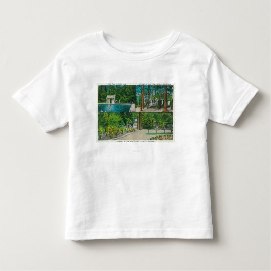 Uitzicht van het Crag Uitzicht ResortCastella, CA Kinder Shirts (Voorkant)