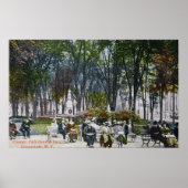 Uitzicht van het Crescent Park Poster (Voorkant)