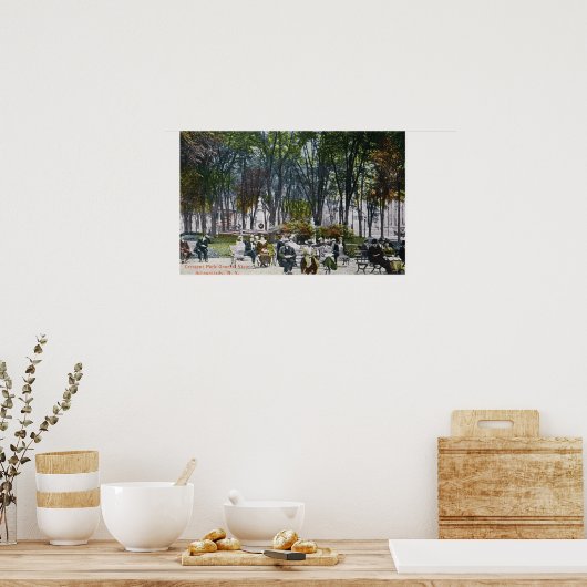 Uitzicht van het Crescent Park Poster (Keuken)