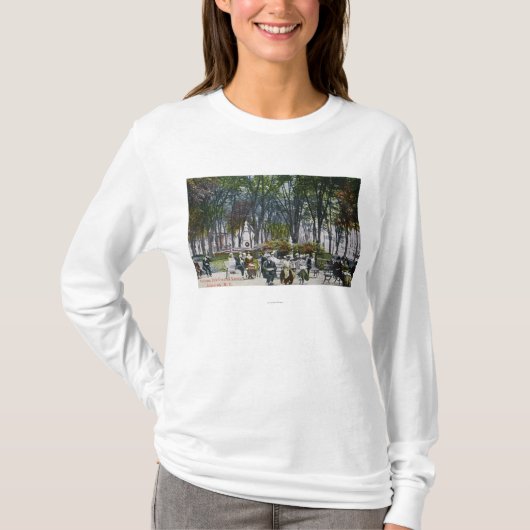 Uitzicht van het Crescent Park T-shirt (Voorkant)