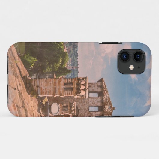 Uitzicht van het dak in Verona Case-Mate iPhone Case (Achterkant (horizontaal))
