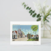 Uitzicht van het Deense dorp Briefkaart (Staand voorkant)