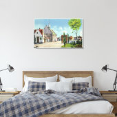Uitzicht van het Deense dorp Canvas Afdruk (Insitu (Slaapkamer))