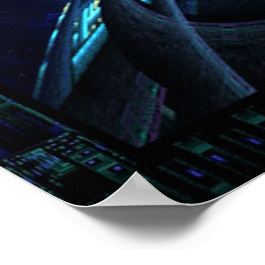 uitzicht van het dek poster (Hoek)