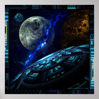 uitzicht van het dek poster