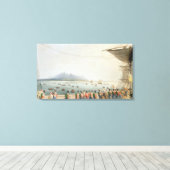 Uitzicht van het dek van het Upton Castle Transpor Canvas Afdruk (Insitu (Houten vloer))