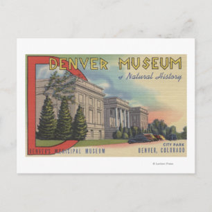 Uitzicht van het Denver Museum of Natural History Briefkaart