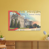 Uitzicht van het Denver Museum of Natural History Canvas Afdruk (Insitu (Woonkamer))
