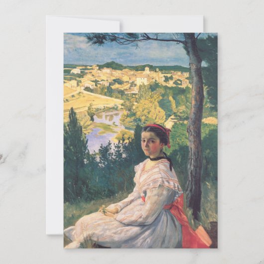 Uitzicht van het dorp | Fré dé ric Bazille (Voorkant)