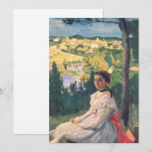 Uitzicht van het dorp | Fré dé ric Bazille (Voorkant / Achterkant)