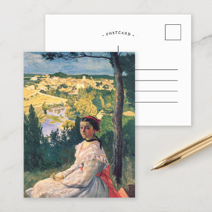 Uitzicht van het dorp   Fré dé ric Bazille Briefkaart