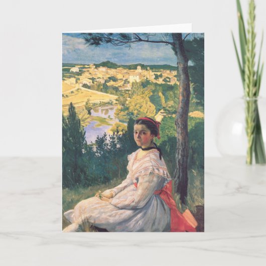 Uitzicht van het dorp | Fré dé ric Bazille Kaart (Voorkant)