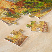 Uitzicht van het dorp Giverny Monet Fine Art Legpuzzel (Zijkant)