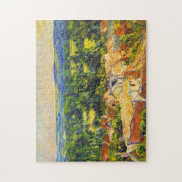 Uitzicht van het dorp Giverny Monet Fine Art Legpuzzel