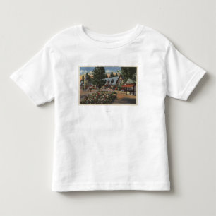 Uitzicht van het dorp kinder shirts
