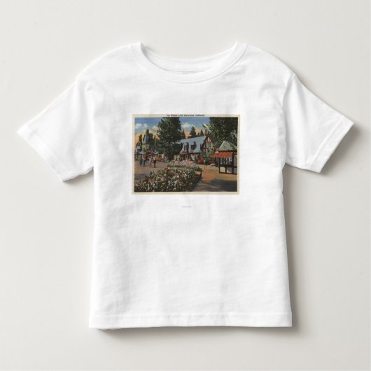 Uitzicht van het dorp kinder shirts (Voorkant)