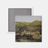 Uitzicht van het dorp Tenniken, 1846 Magneet (Voorkant / Achterkant)