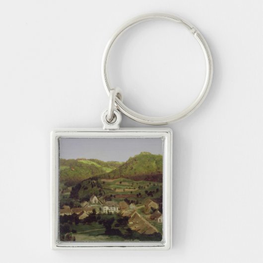 Uitzicht van het dorp Tenniken, 1846 Sleutelhanger (Voorkant)