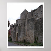 Uitzicht van het dorp waaraan de alcohol is toegev poster (Voorkant)