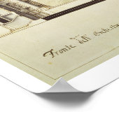 Uitzicht van het dwarsdoorsnede van een theater op poster (Hoek)