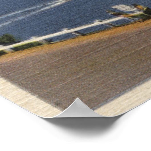 Uitzicht van het Edge-station van het meer nabij d Poster (Hoek)