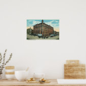 Uitzicht van het eigen blok TownButte, MT Poster (Keuken)