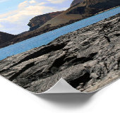 Uitzicht van het eiland Bartolome op de Galapagos- Poster (Hoek)
