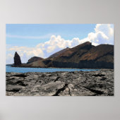Uitzicht van het eiland Bartolome op de Galapagos- Poster (Voorkant)