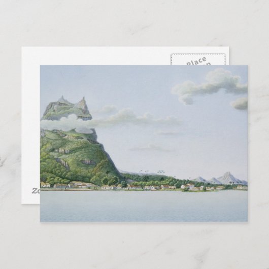 Uitzicht van het eiland Bora Bora, van 'Voyage aut Briefkaart (Voorkant / Achterkant)