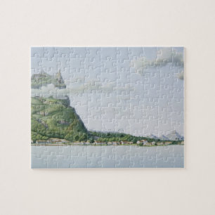 Uitzicht van het eiland Bora Bora, van 'Voyage aut Legpuzzel