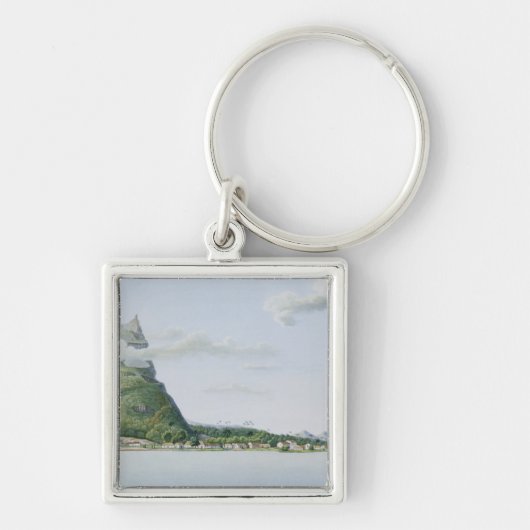 Uitzicht van het eiland Bora Bora, van 'Voyage aut Sleutelhanger (Voorkant)
