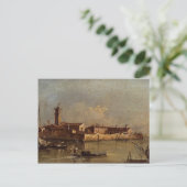 Uitzicht van het eiland door Francesco Guardi Briefkaart (Staand voorkant)