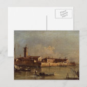 Uitzicht van het eiland door Francesco Guardi Briefkaart (Voorkant / Achterkant)