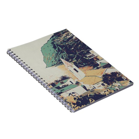 Uitzicht van het eiland Madeira Notitieboek (Rechterzijde)