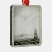 Uitzicht van het eiland Tappanooly Metalen Ornament (Rechts)
