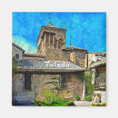 Uitzicht van het El Greco Museum in Toledo Magneet (Voorkant)