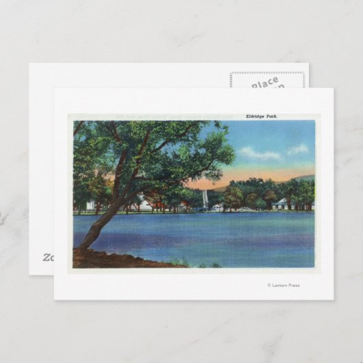 Uitzicht van het Eldridge Park Briefkaart (Voorkant / Achterkant)
