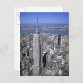 Uitzicht van het Empire State Building en Briefkaart (Voorkant / Achterkant)