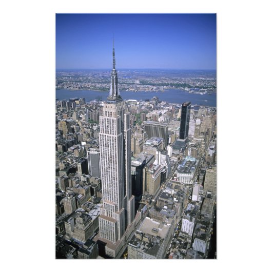 Uitzicht van het Empire State Building en Foto Afdruk (Voorkant)