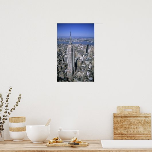 Uitzicht van het Empire State Building en Poster (Keuken)