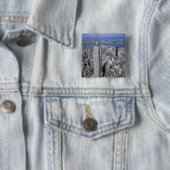 Uitzicht van het Empire State Building en Vierkante Button 5,1 Cm (In situ)