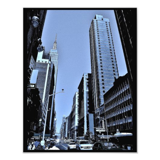 Uitzicht van het Empire State Building Foto Afdruk (Voorkant)