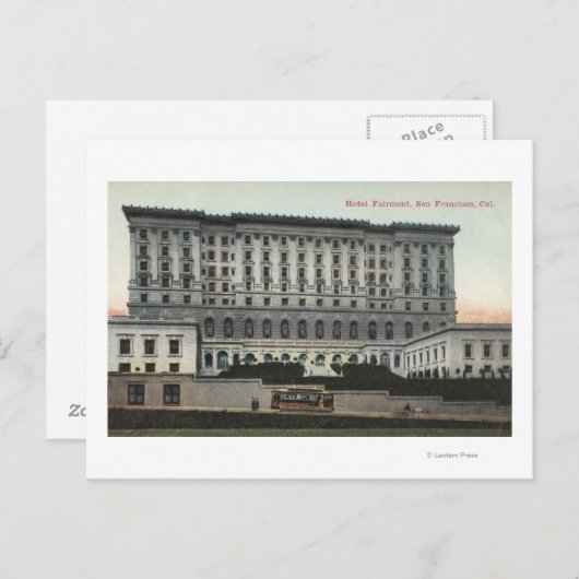 Uitzicht van het Fairmont-hotel Briefkaart (Voorkant / Achterkant)