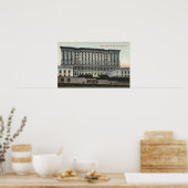 Uitzicht van het Fairmont-hotel Poster (Keuken)