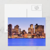 Uitzicht van het financiële district van het centr briefkaart (Voorkant / Achterkant)
