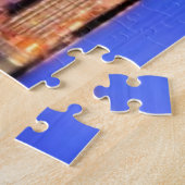 Uitzicht van het financiële district van het centr legpuzzel (Zijkant)